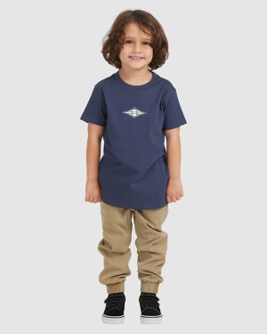 Chlapecké Tričko Billabong (2-7) Groms Diamond Wave Krátké Sleeve Blankyt | 4615082-IG
