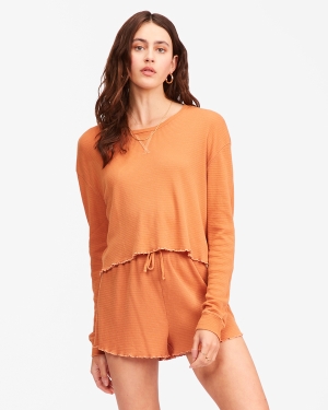 Dámské Topy Billabong Pick Me Up Waffle Knit Long Sleeve Viacfarebný | 2943816-HF