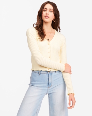 Dámské Topy Billabong Sweet Thang Knit Citrón | 0915374-BR