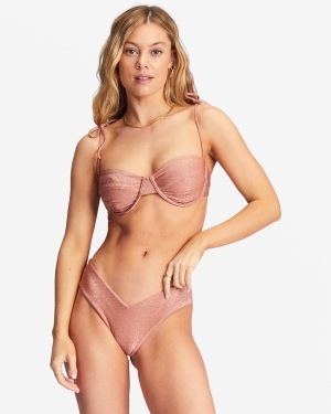 Dámské Topy Do Bikin Billabong Starry Eyes Underwire Čokolády | 8791604-PI