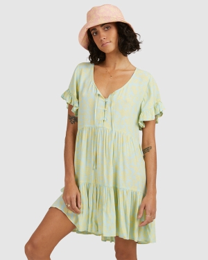 Dámské Šaty Billabong Hot Tropics Mini Blankyt | 9356728-HE