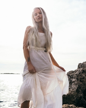 Dámské Šaty Billabong Island Spirit Maxi Bílé | 2134768-VA