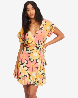Dámské Šaty Billabong Wrap And Roll Woven Viacfarebný | 0126487-RZ