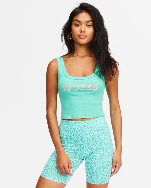 Dámské Šortky Billabong Cyklistické Babe Zelene | 7315420-BD
