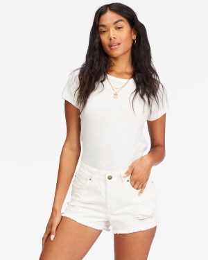 Dámské Šortky Billabong Drift Away Frayed Světle Blankyt | 2163708-TK
