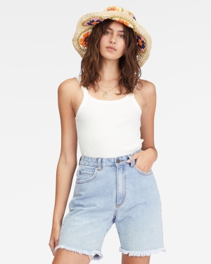 Dámské Šortky Billabong Long Time Denim Blankyt | 6834017-OI