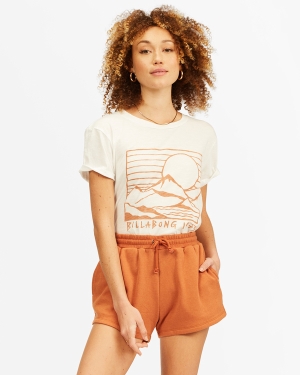 Dámské Šortky Billabong New Tides Sweatshorts Hnědé | 6832517-TE