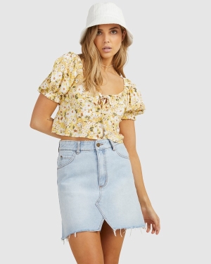 Dámské Šortky Billabong So Lucky Denim Mini Skirt Indigo | 9231748-LC