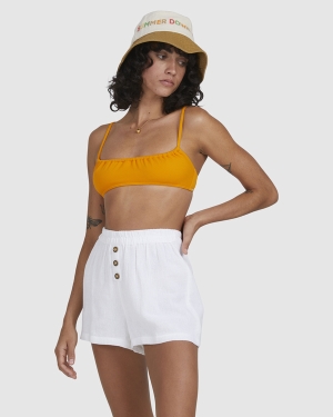 Dámské Šortky Billabong Summer Breeze Elastic Pasem Bílé | 9520713-QW