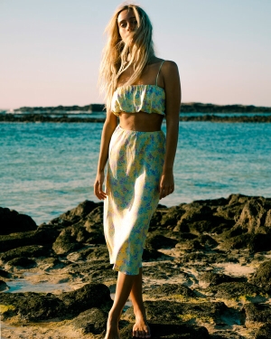 Dámské Šortky Billabong Tempest Midi Skirt Citrón Světle Zelene | 4532907-UD