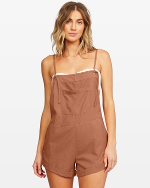 Dámské Šortky Billabong Wild Pursuit Romper Viacfarebný | 5013497-BK