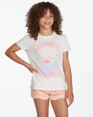 Dívčí Tričko Billabong The Good Life Boyfriend Světle Blankyt | 5243719-MC