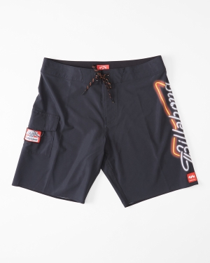 Pánské Boardshortky Billabong Budweiser Neon Pro 19 Černé | 0827915-RK