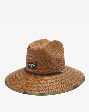 Pánské Klobouky Billabong Tides Print Straw Lifeguard Maskáčové | 4782506-SL