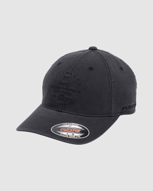 Pánské Klobouky Billabong Wavy Davy Washed Flexfit Černé | 7341596-WY