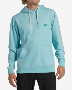 Pánské Mikiny S Kapucí Billabong All Day Organic Pullover Blankyt | 1649782-NZ