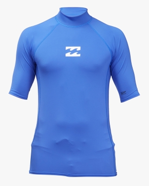 Pánské Neopren Billabong All Day Wave Performance Fit UPF 50+ Krátké Sleeve Tmavě Blankyt | 2647530-BC