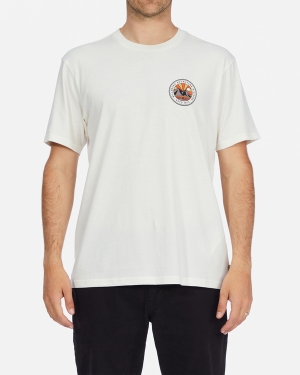 Pánské Tričko Billabong A/Div Rockies Organic Krátké Sleeve Bílé | 1408627-JU