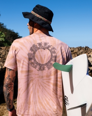 Pánské Tričko Billabong Abyss Tie-Dye Krátké Sleeve Růžové | 1957063-SM