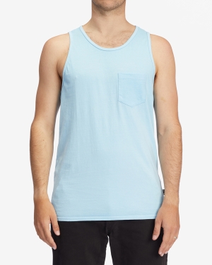 Pánské Tílko Billabong Essential Wave Washed Pocket Blankyt | 9034287-TZ